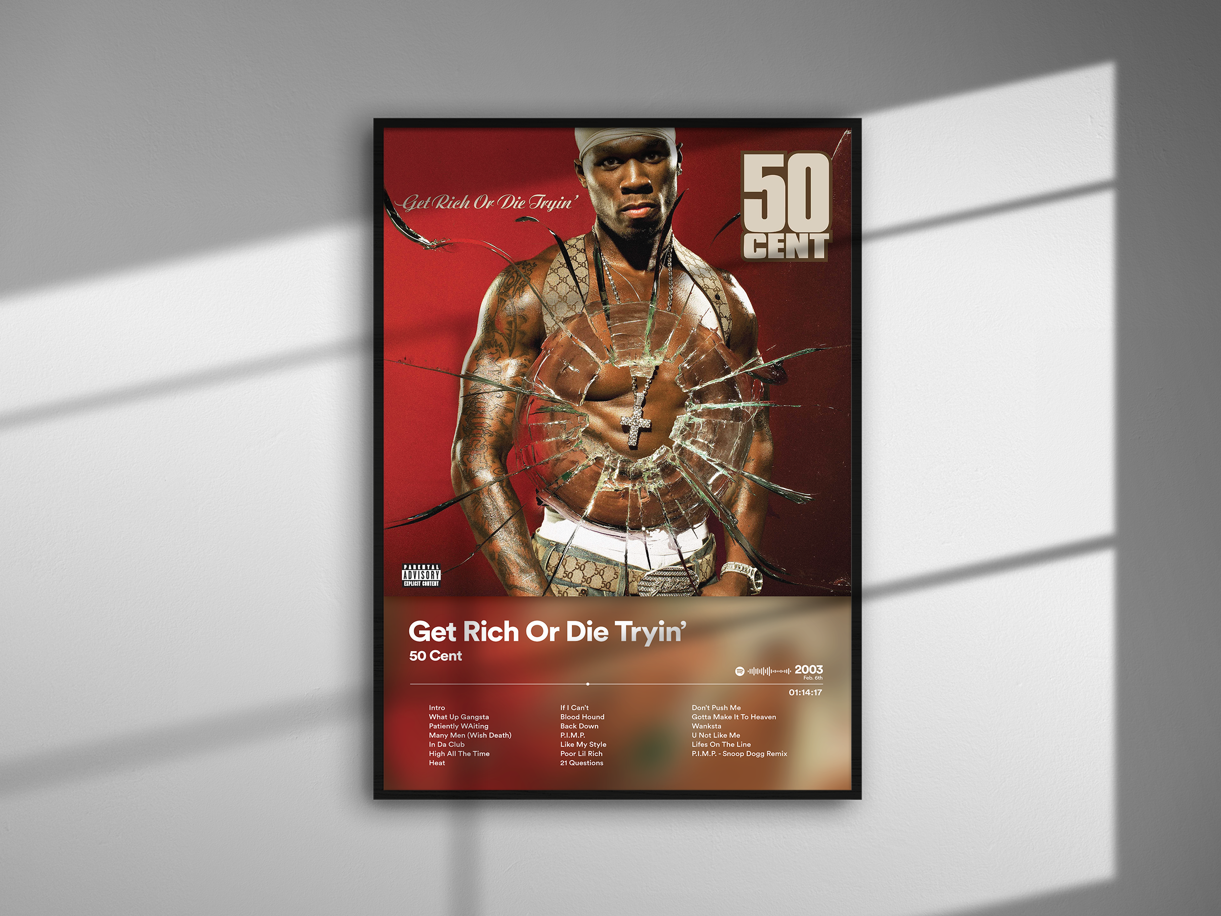 50 Cent - Get Rich Or Die Tryin' | Blurry - NORDPLAKAT