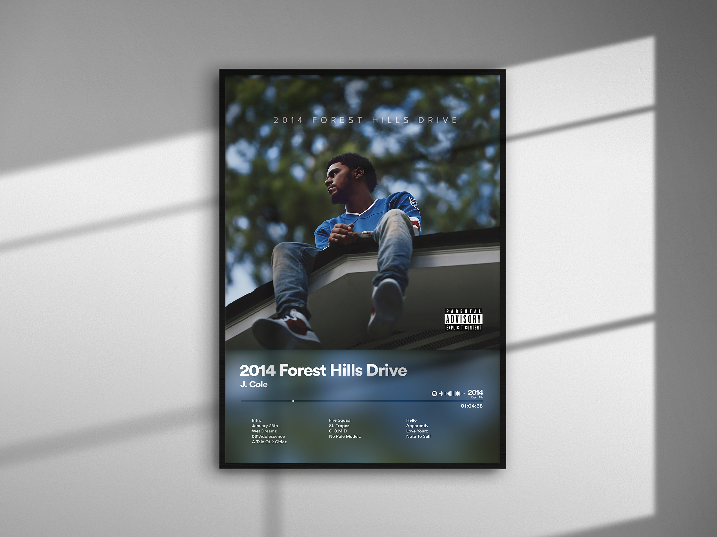 J. Cole - 2014 Forest Hills Drive | Blurry - NORDPLAKAT