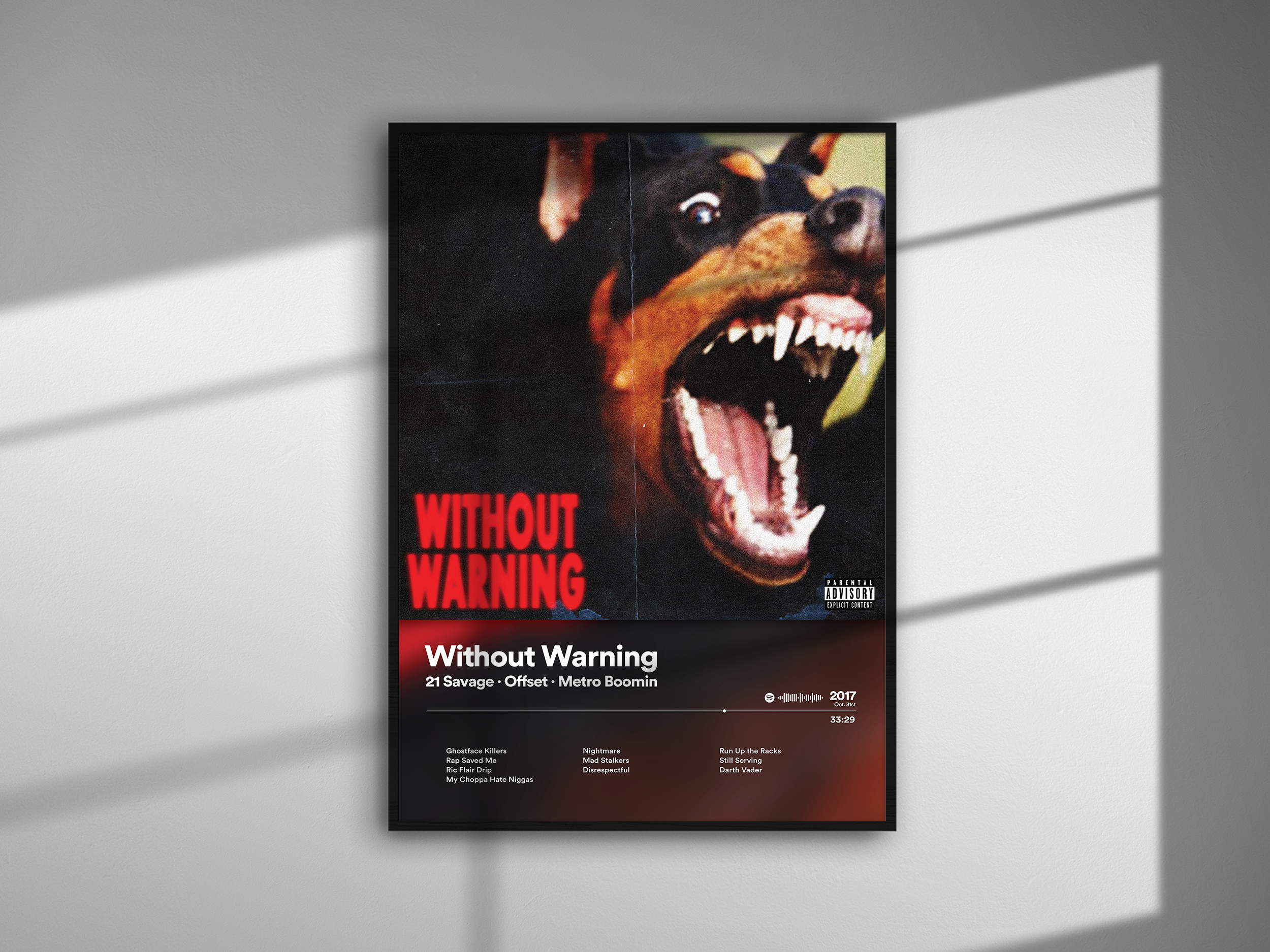 21 Savage · Offset · Metro Boomin - Without Warning | Blurry - NORDPLAKAT