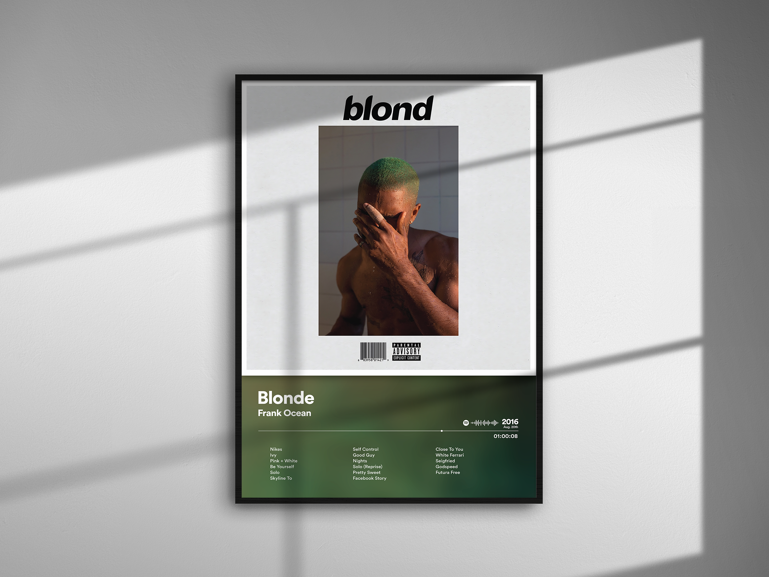 Frank Ocean - Blonde | Blurry - NORDPLAKAT