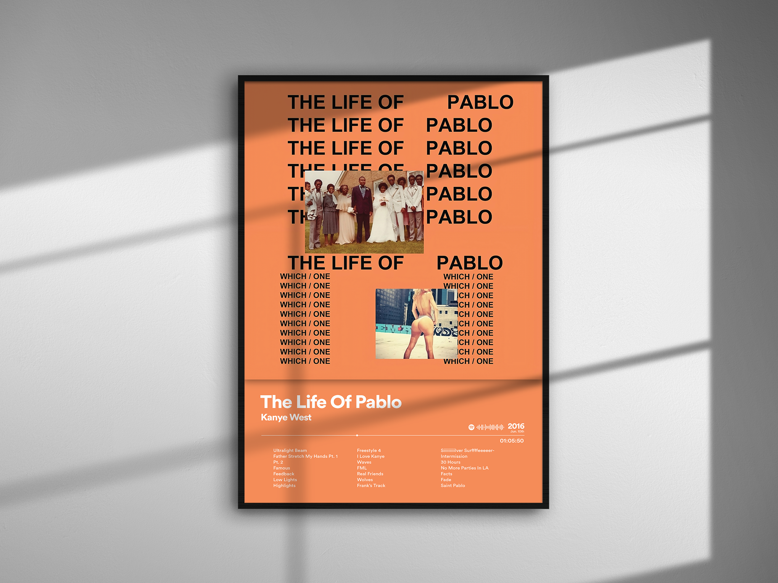 Kanye West - The Life Of Pablo | Blurry - NORDPLAKAT