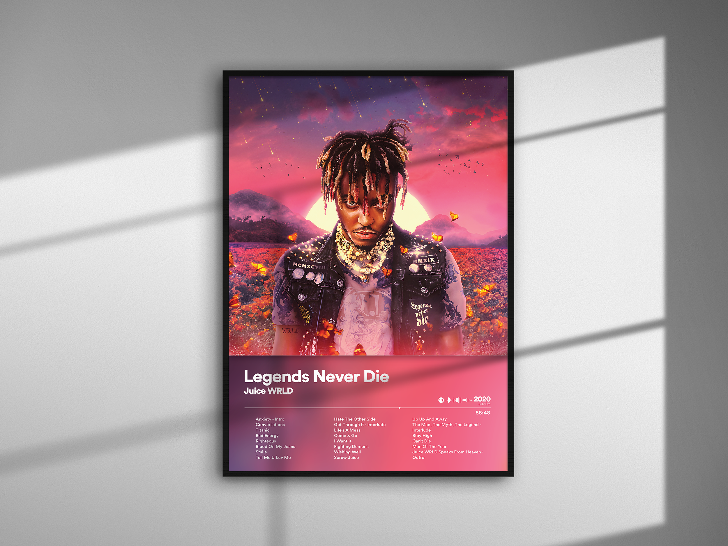 Juice WRLD - Legends Never Die | Blurry - NORDPLAKAT