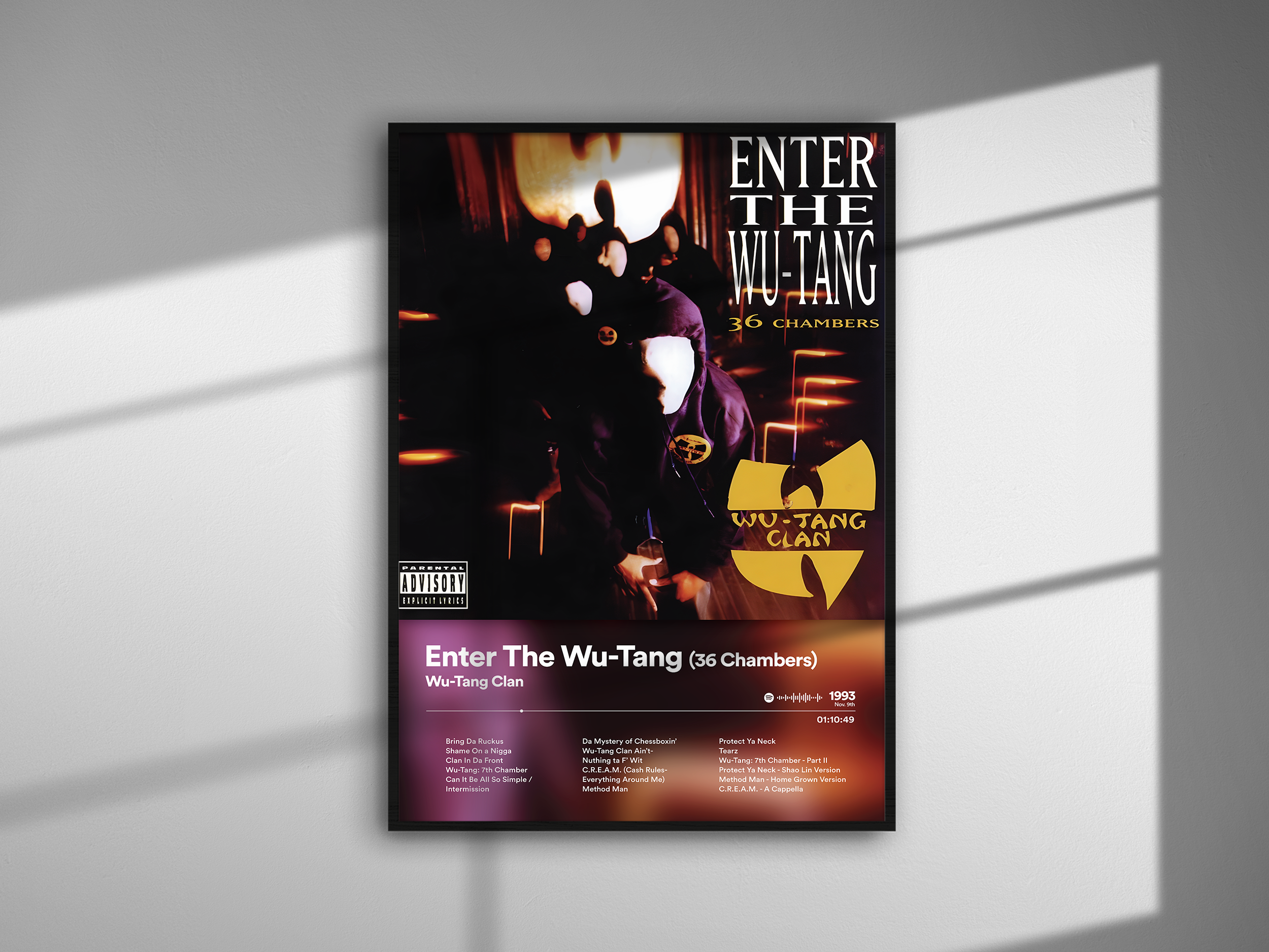 Wu-Tang Clan - Enter The Wu-Tang (36 Chambers) | Blurry - NORDPLAKAT