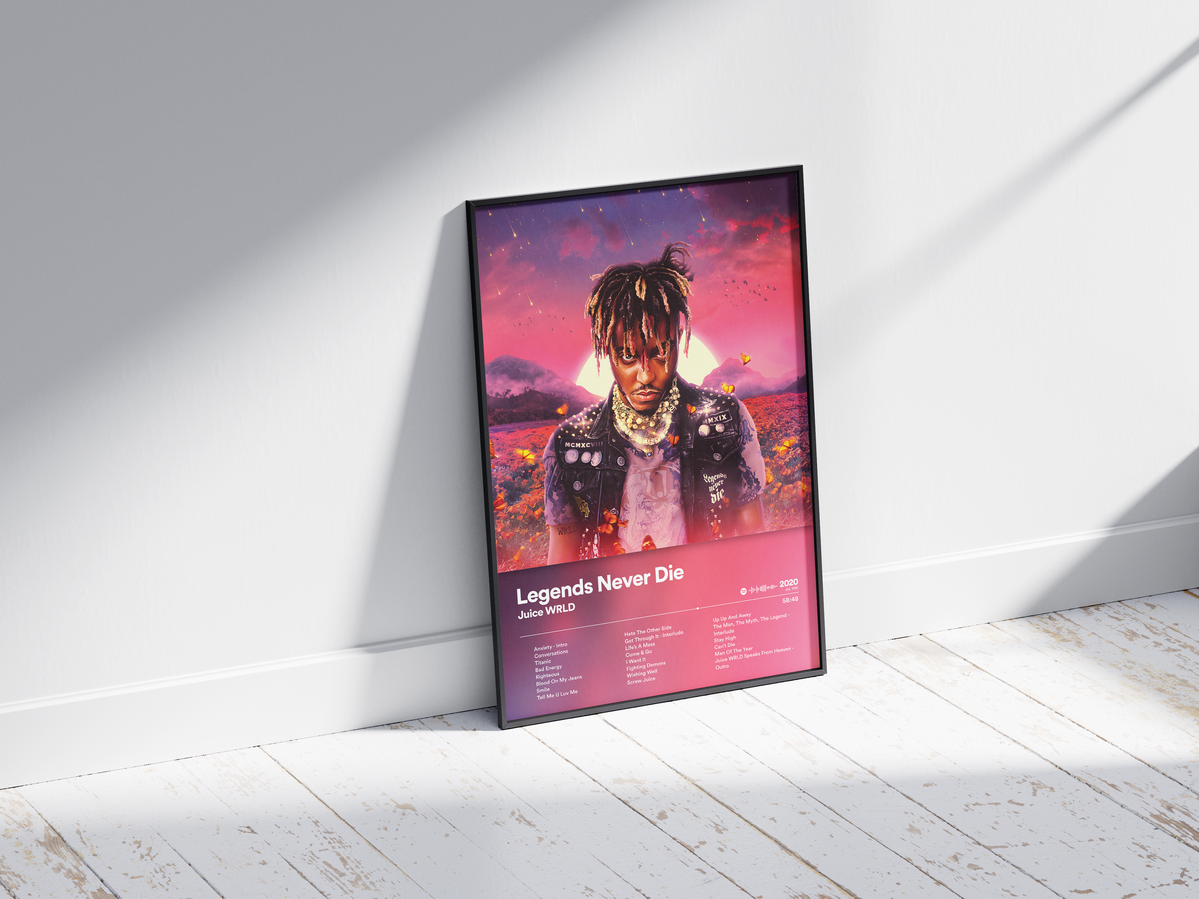 Juice WRLD - Legends Never Die | Blurry - NORDPLAKAT