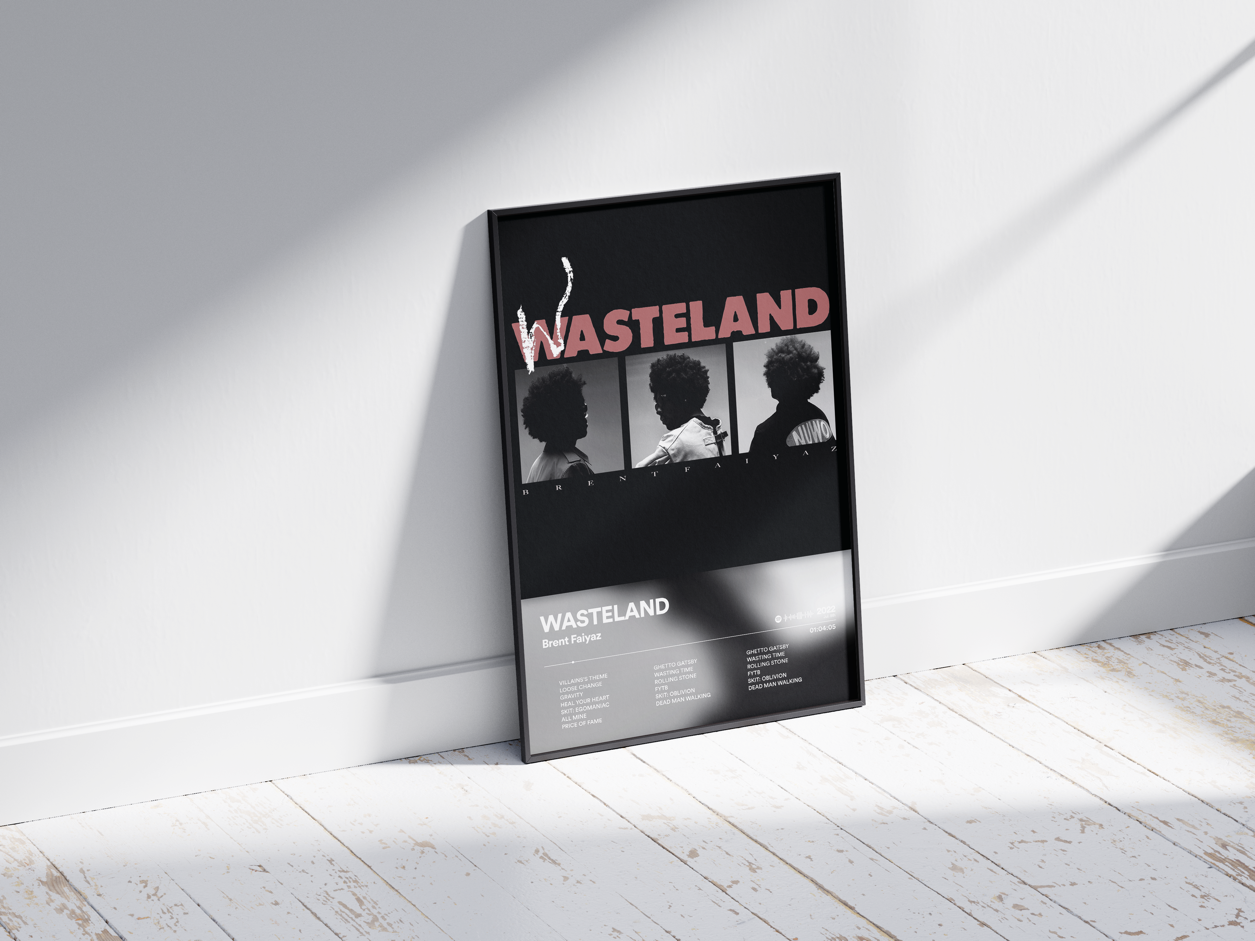 Brent Faiyaz - WASTELAND | Blurry - NORDPLAKAT