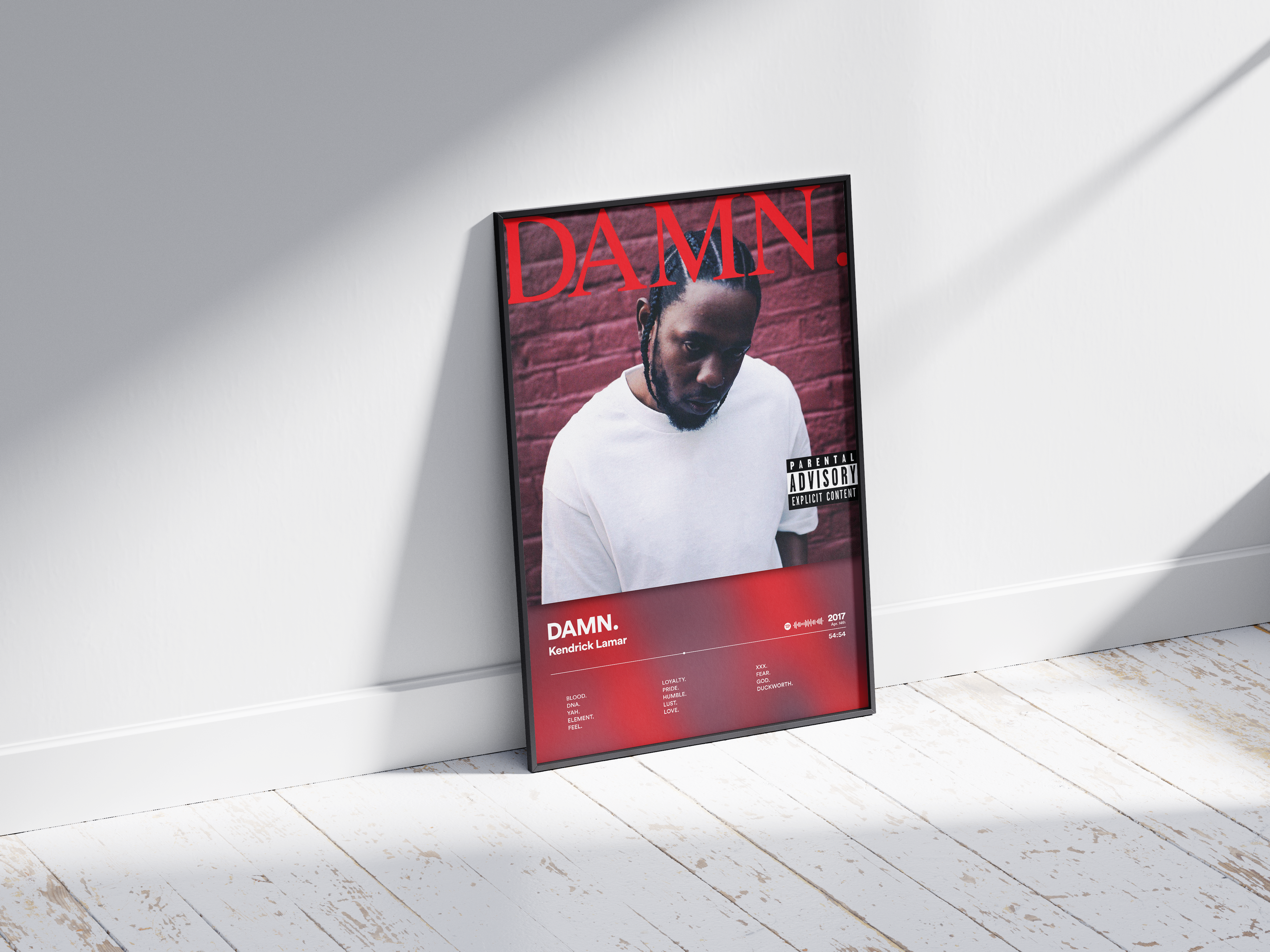 Kendrick Lamar - DAMN. | Blurry - NORDPLAKAT