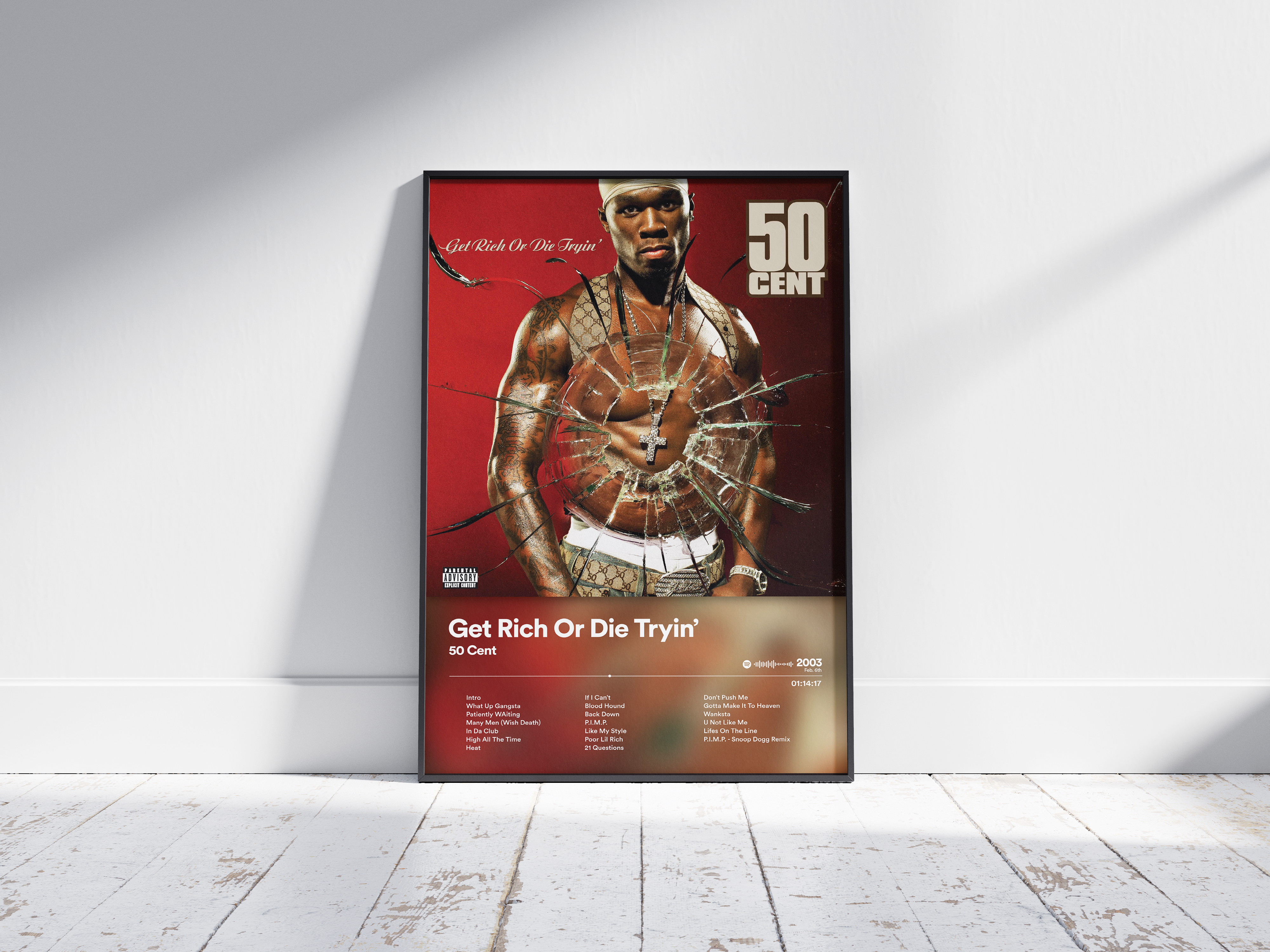 50 Cent - Get Rich Or Die Tryin' | Blurry - NORDPLAKAT