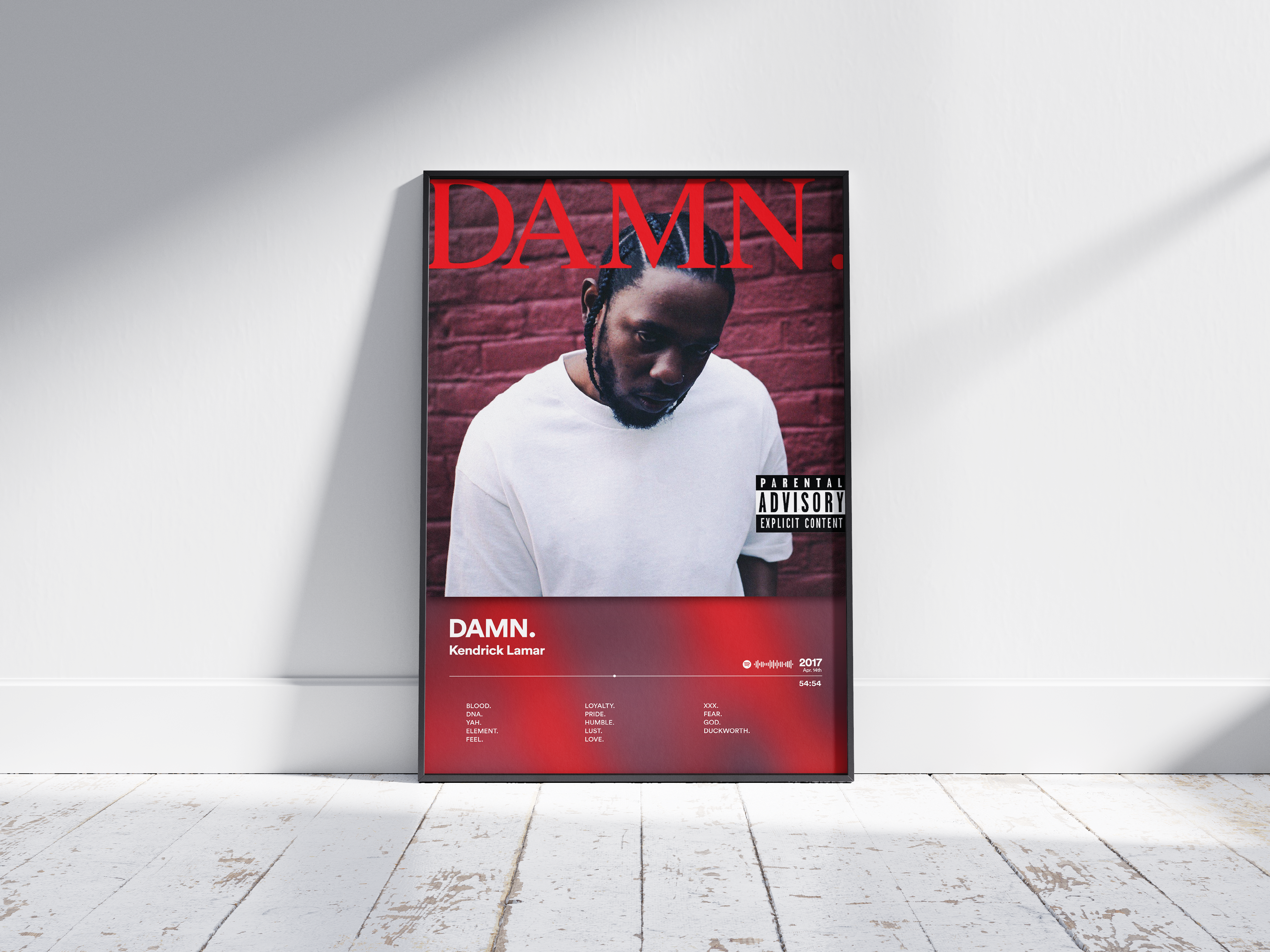 Kendrick Lamar - DAMN. | Blurry - NORDPLAKAT