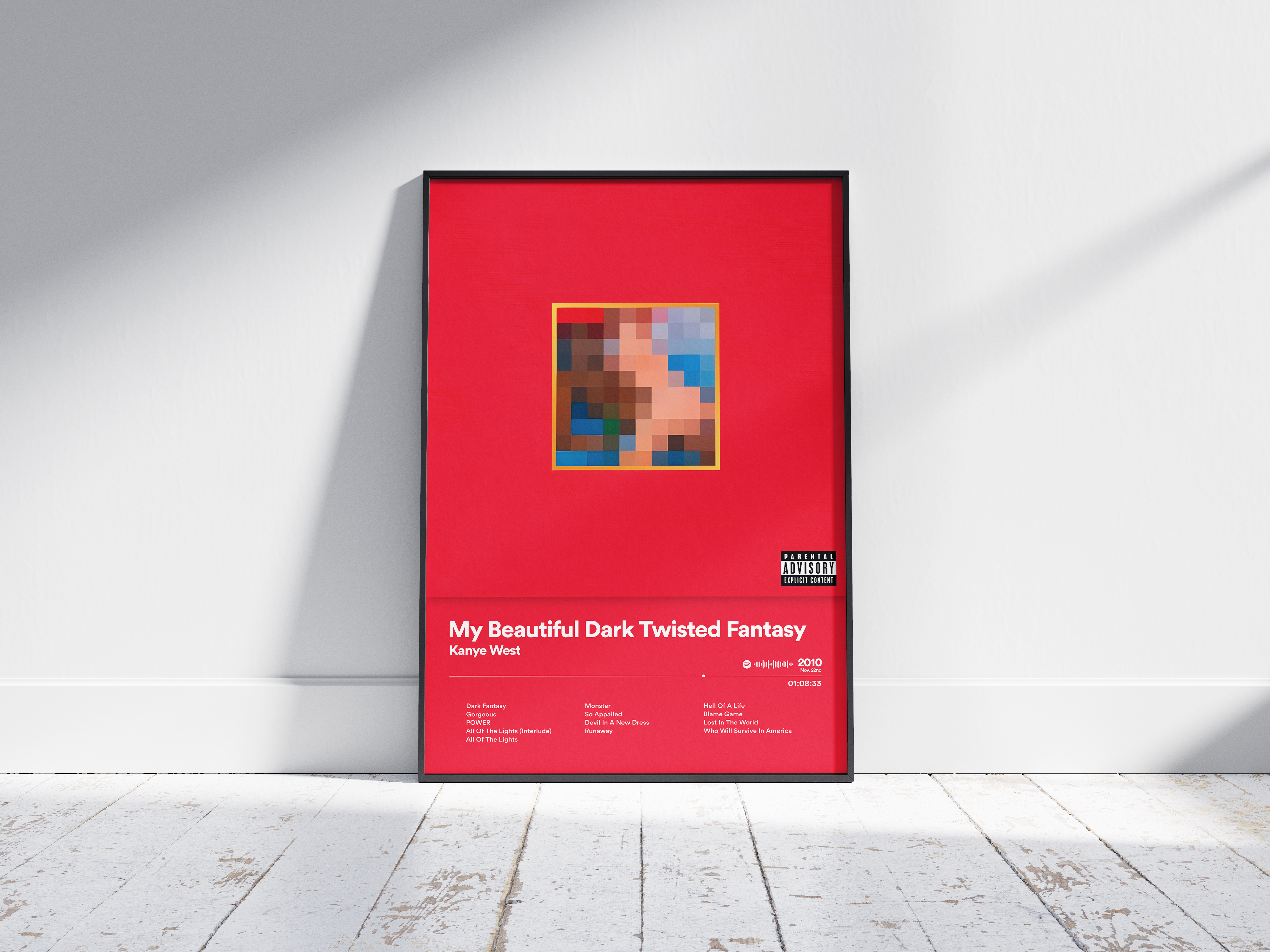 Kanye West - My Beautiful Dark Twisted Fantasy | Blurry - NORDPLAKAT