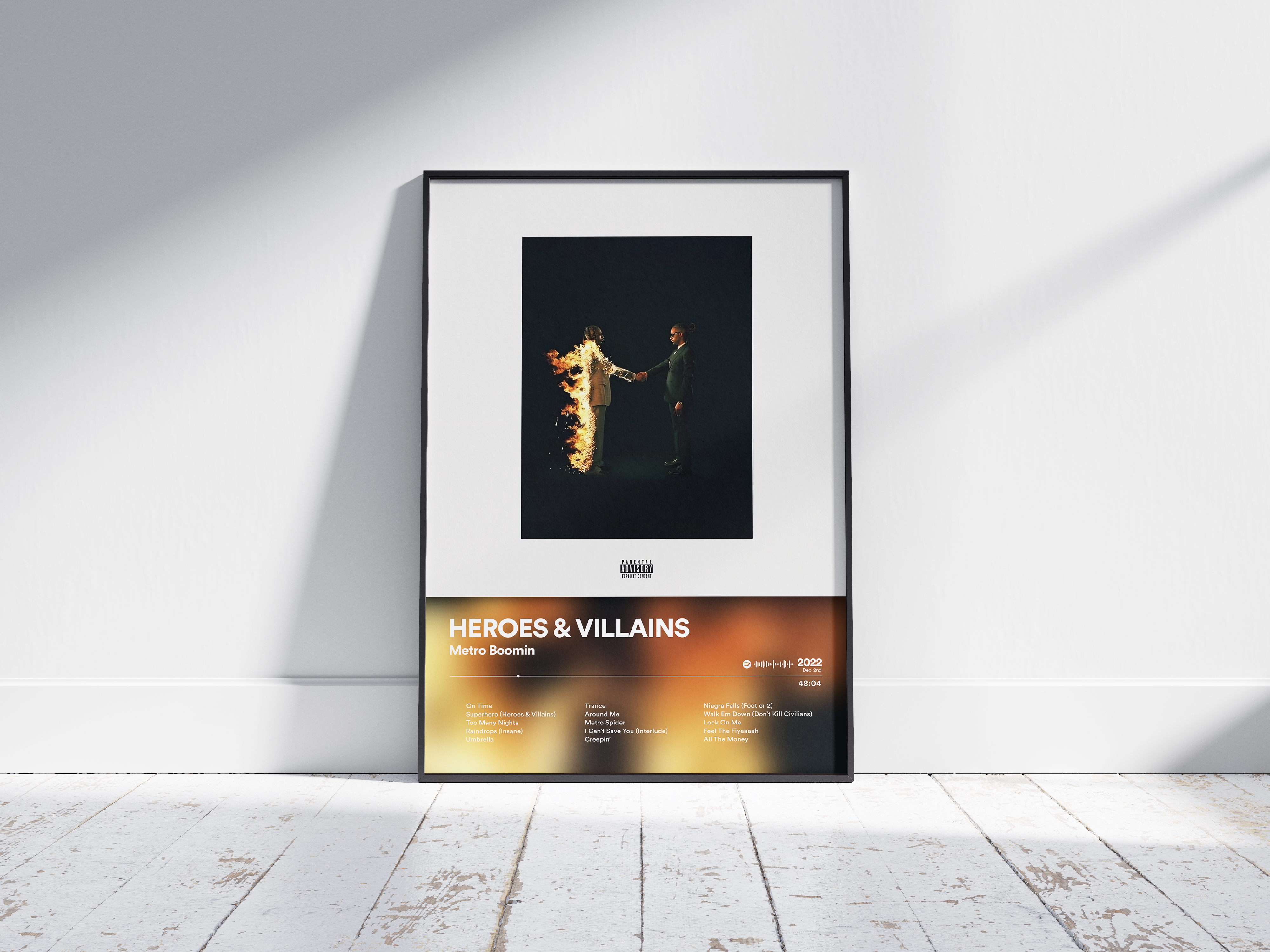 Metro Boomin - HEROES & VILLAINS | Blurry - NORDPLAKAT