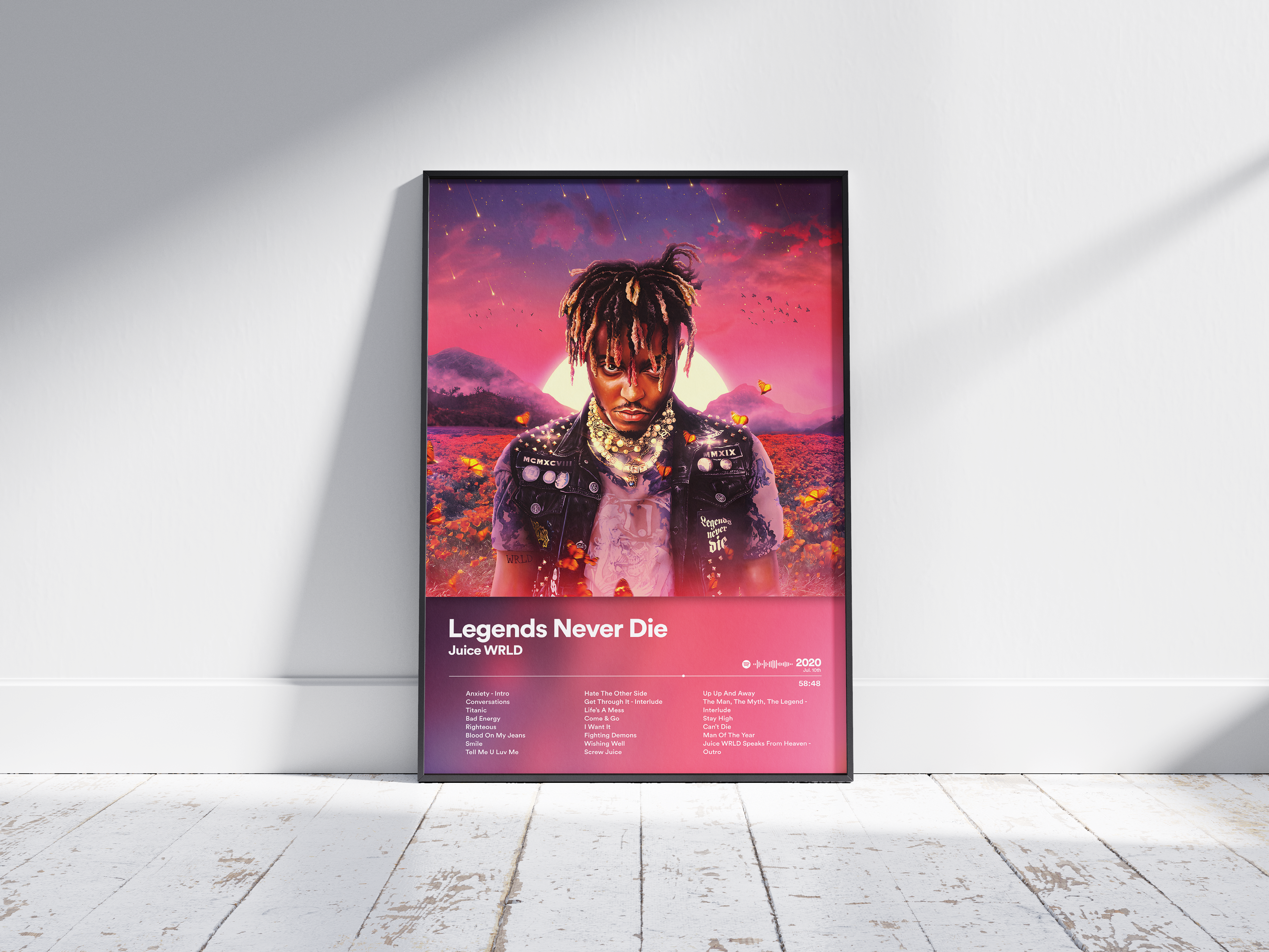 Juice WRLD - Legends Never Die | Blurry - NORDPLAKAT